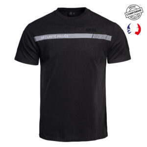 T-shirt SÉCU-ONE Sécurité Privée noir