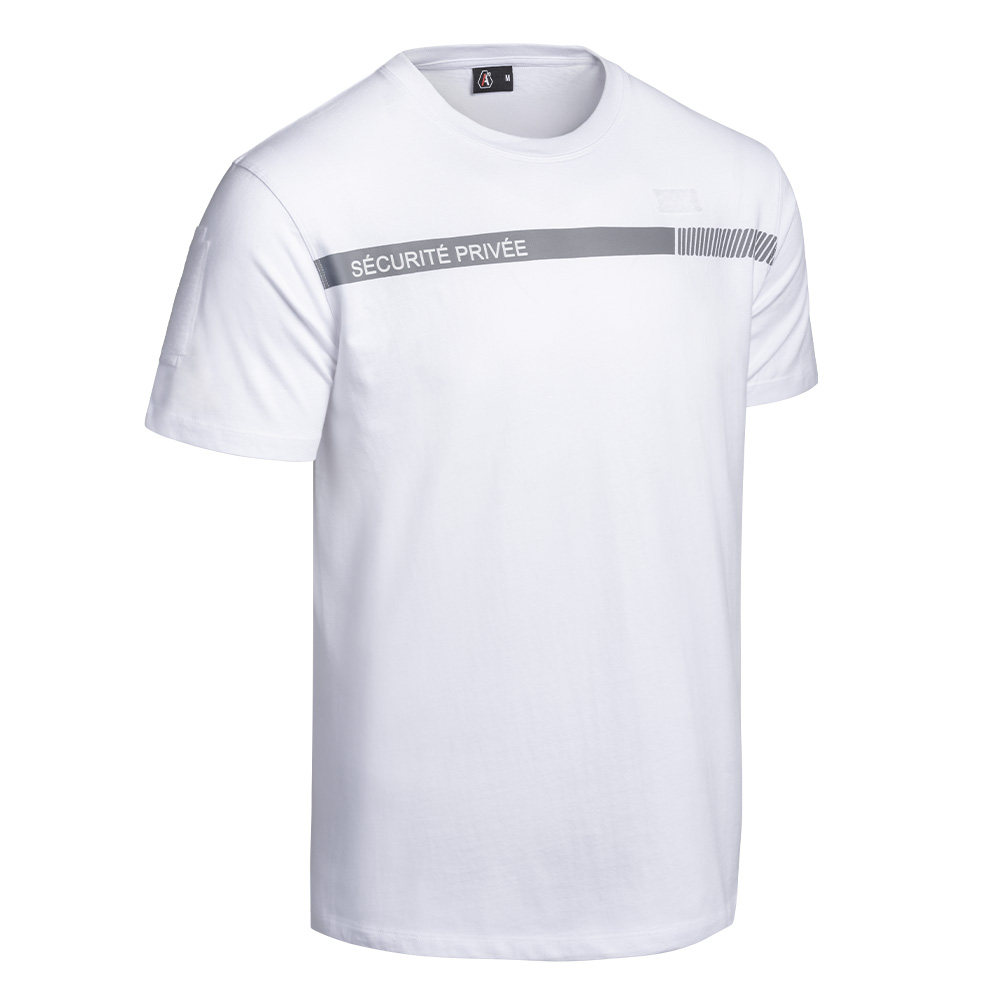 T-shirt SÉCU-ONE Sécurité Privée blanc – Image 2