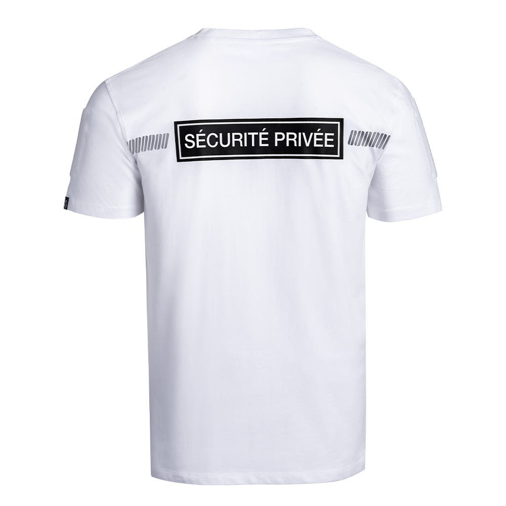 T-shirt SÉCU-ONE Sécurité Privée blanc – Image 3
