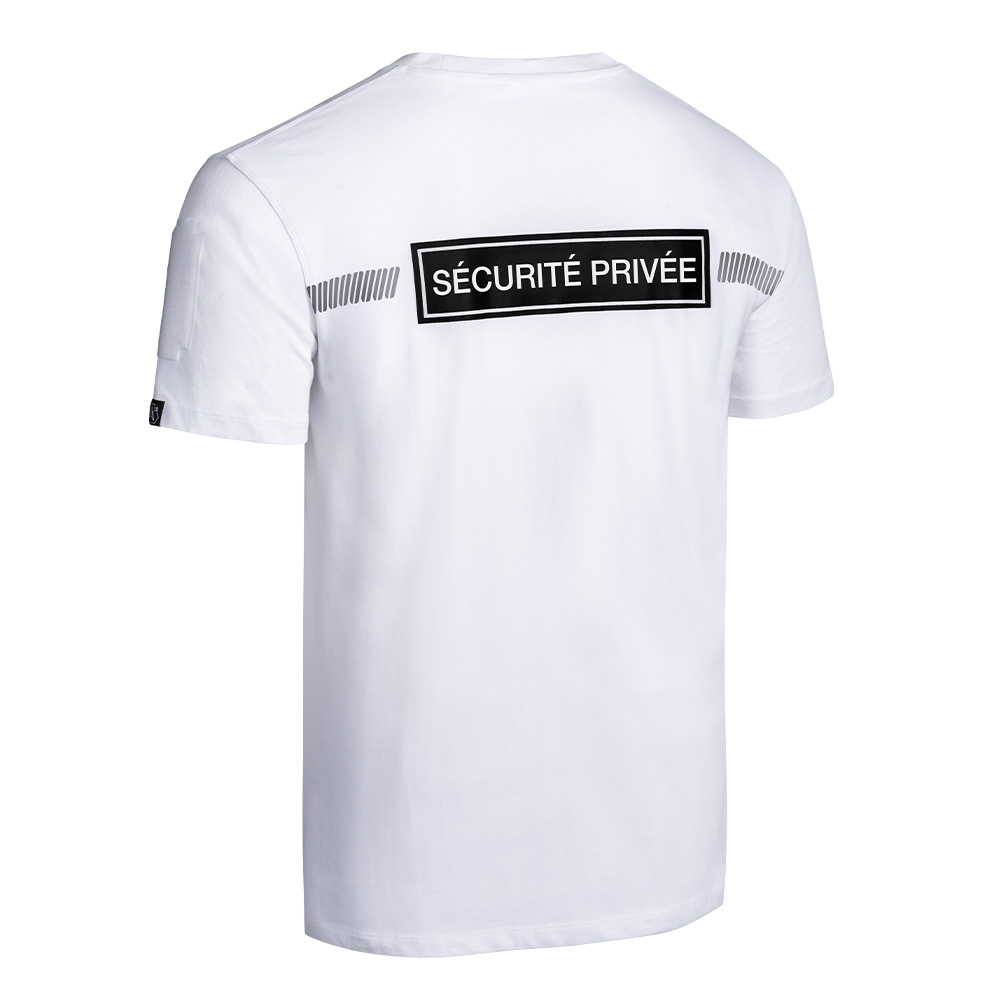 T-shirt SÉCU-ONE Sécurité Privée blanc – Image 4