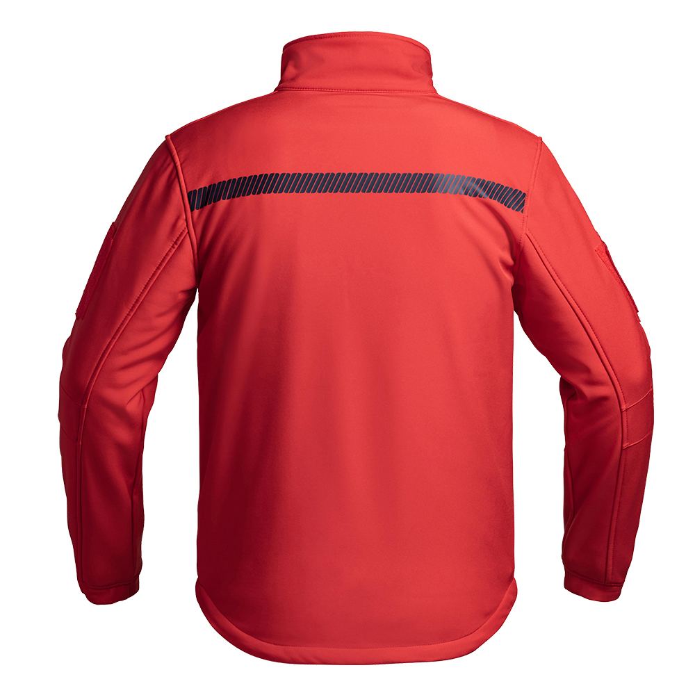 Veste Softshell SÉCU-ONE Sécurité Incendie rouge – Image 3