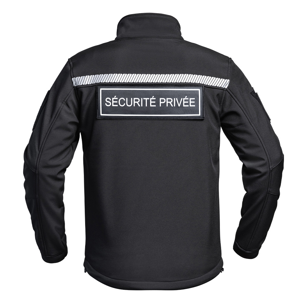 Veste Softshell SÉCU-ONE HV-TAPE Sécurité Privée noir – Image 3