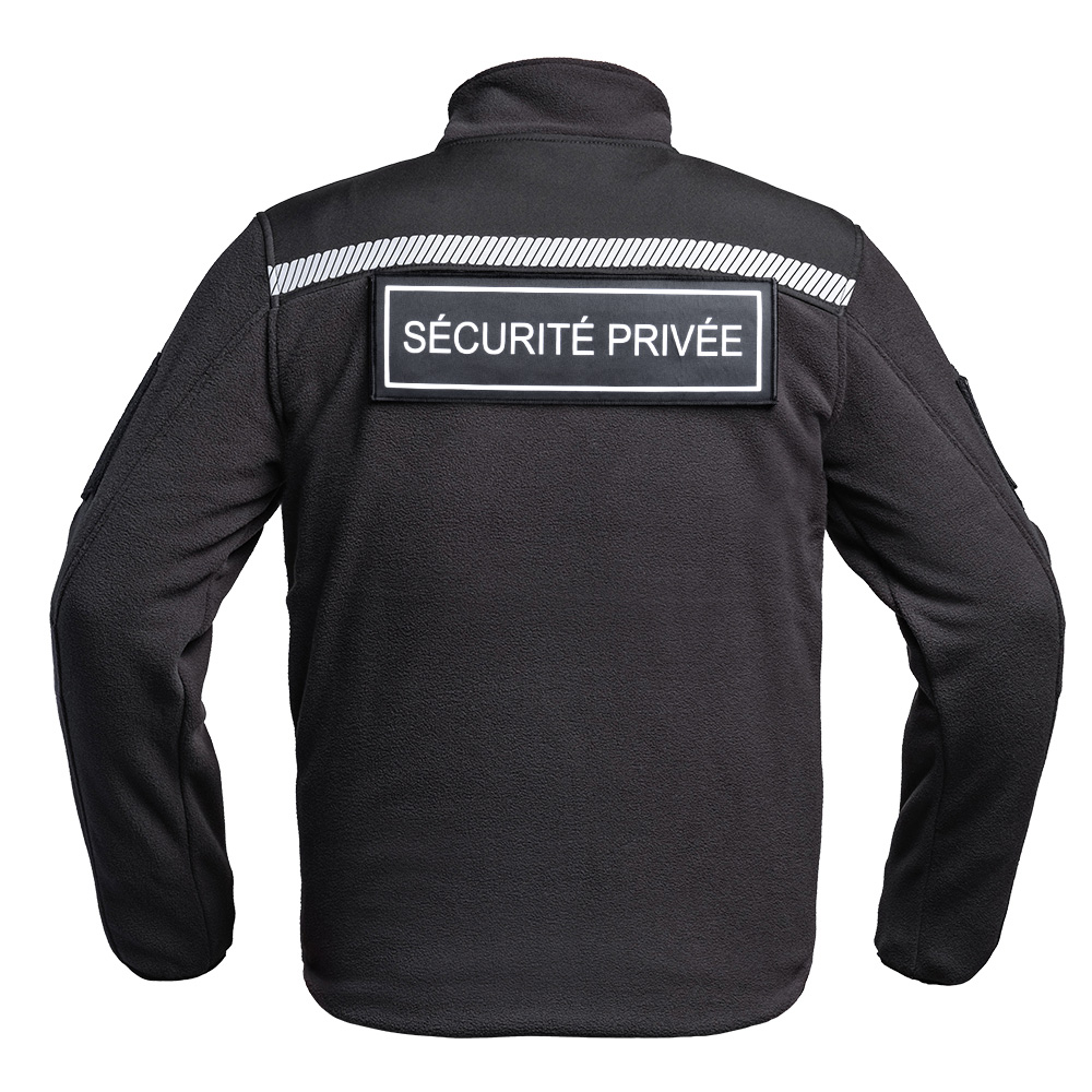 Veste Polaire SÉCU-ONE HV-TAPE Sécurité Privée noir – Image 3