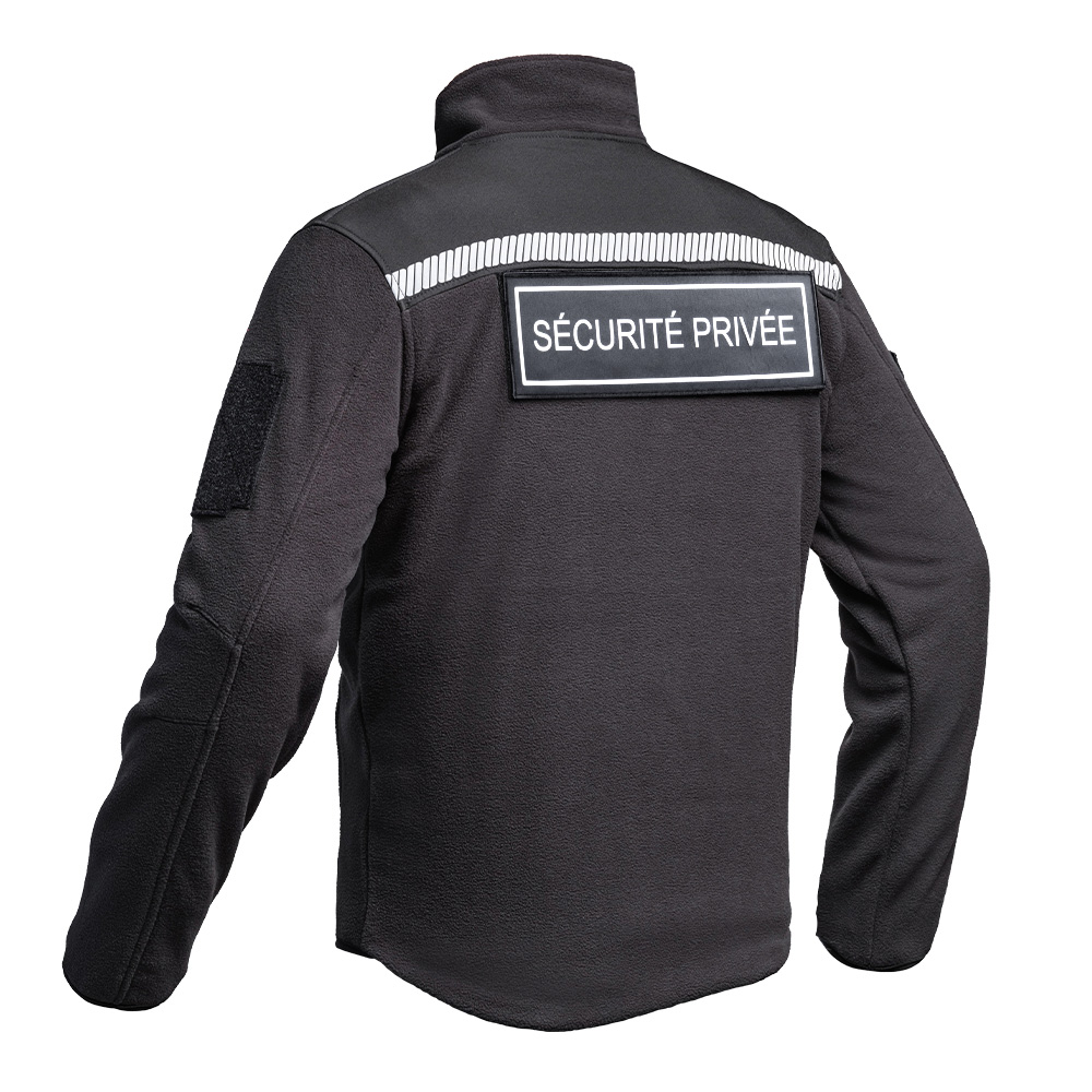 Veste Polaire SÉCU-ONE HV-TAPE Sécurité Privée noir – Image 4