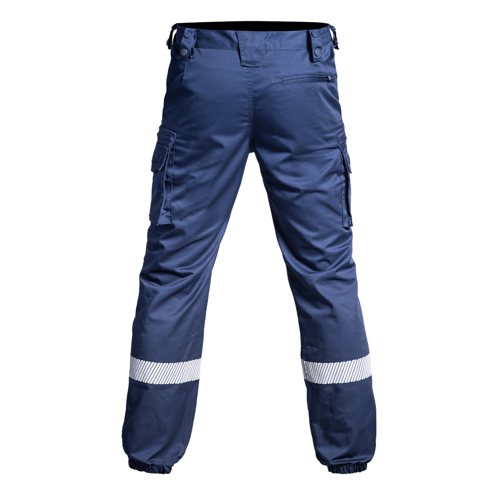 Pantalon V2 SÉCU-ONE bas élastiqué HV-TAPE bleu marine – Image 3